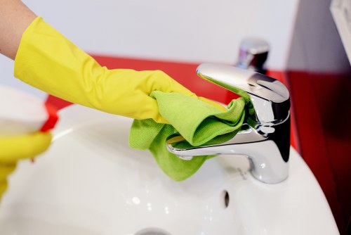 Professional deep cleaning in Wimbledon kitchen and bathroom areas