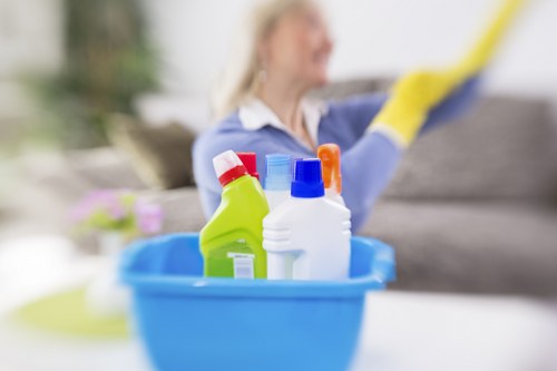 Carpet cleaning equipment removing dirt from a Wimbledon home carpet