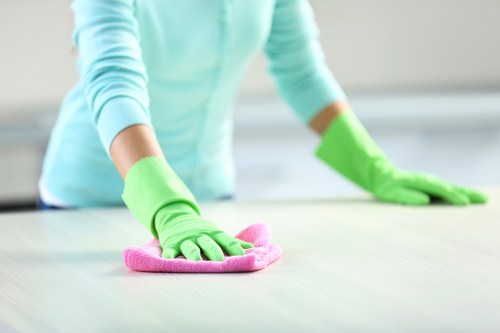 Close-up of clean carpet fibres after deep cleaning